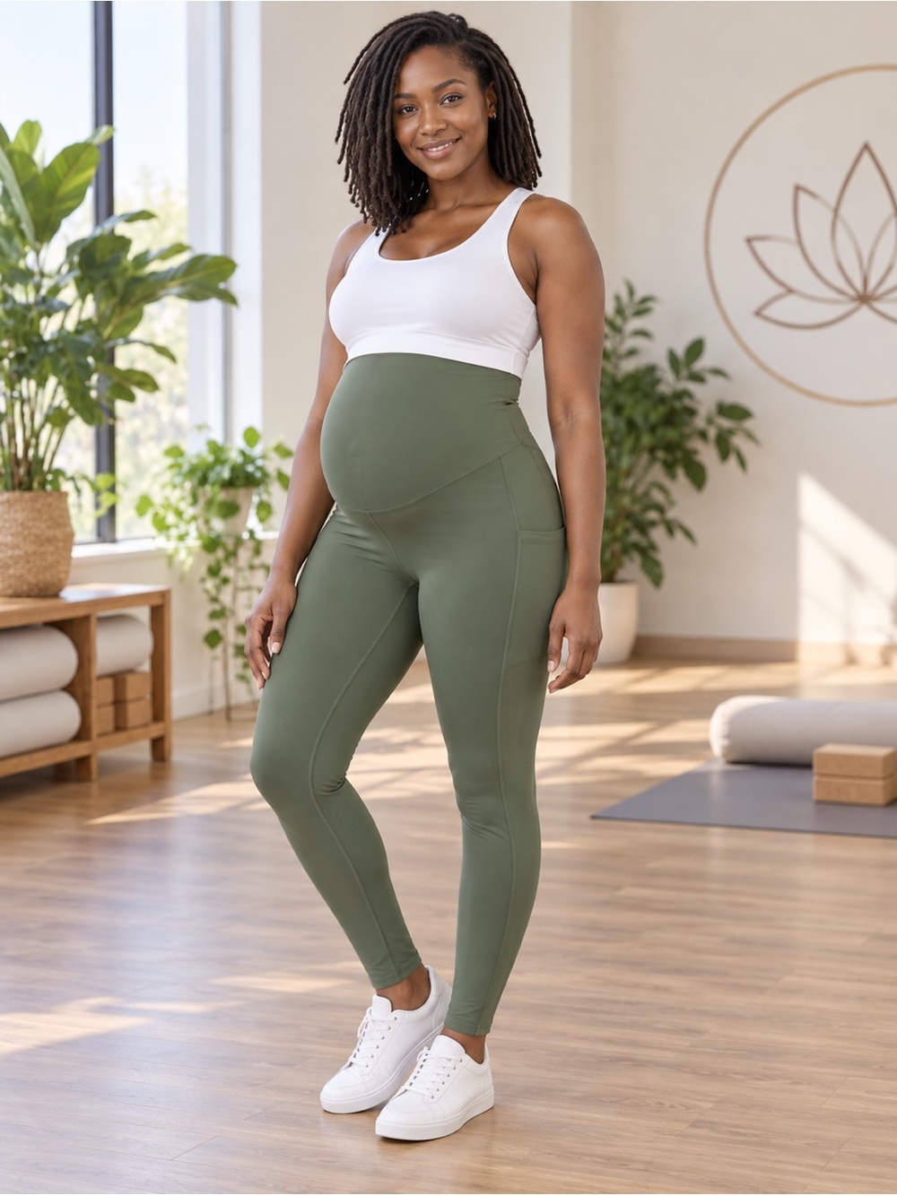 Poshdivah Maternity High-Waist Leggings